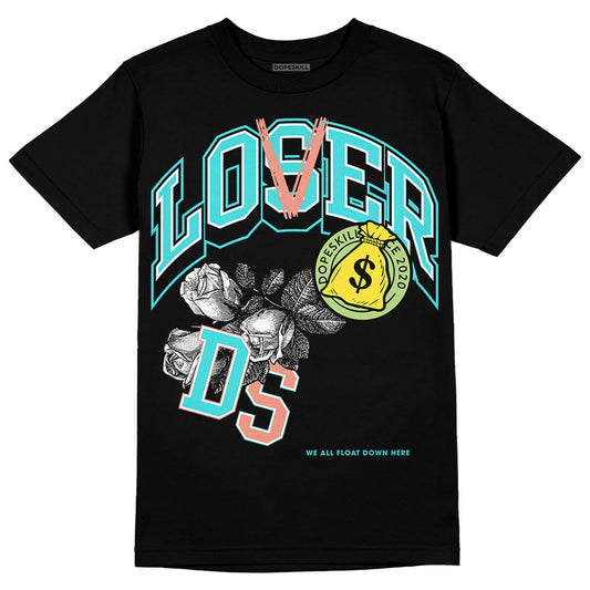 New Balance 9060 “Cyan Burst” DopeSkill T-Shirt Loser Lover Graphic Streetwear - Black