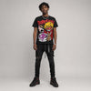 “Bloodline” 12s DopeSkill Oversize Print T-Shirt Pour Up Graphic