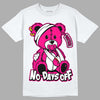 Jordan 1 Low GS “Fierce Pink” Dopeskill T-Shirt Hurt Bear Graphic Streetwear - White