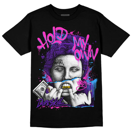 Dunk Low Championship Court Purple DopeSkill T-Shirt Hold My Own Graphic Streetwear - Black