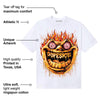 Orange Black White DopeSkill T-Shirt Hellfire Graphic