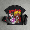 “Bloodline” 12s DopeSkill Oversize Print T-Shirt Pour Up Graphic
