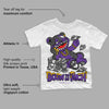 Dark Iris 3s DopeSkill Toddler Kids T-shirt Born To Be Rich Graphic