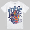 Jordan 6 University Blue DopeSkill T-Shirt Love Shot Graphic Streetwear - White