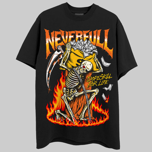 Orange, Black & White Sneakers DopeSkill T-Shirt NeverFull Graphic Streetwear - Black