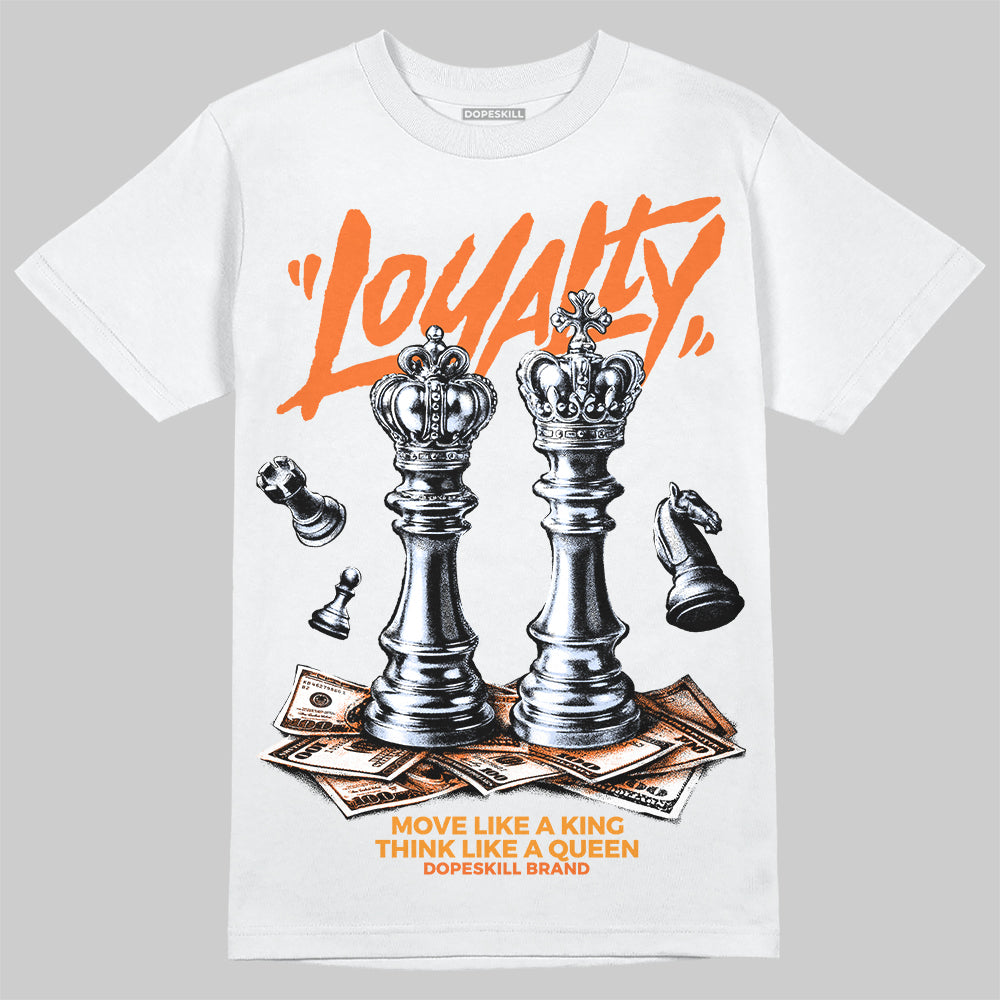 Orange Sneakers DopeSkill T-Shirt Loyalty Graphic Streetwear - White