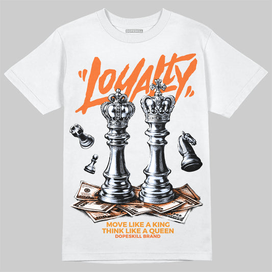 Orange Sneakers DopeSkill T-Shirt Loyalty Graphic Streetwear - White