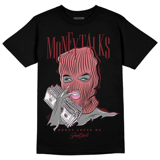 Valentine's Day Collection DopeSkill T-Shirt Money Talks Graphic Streetwear - Black