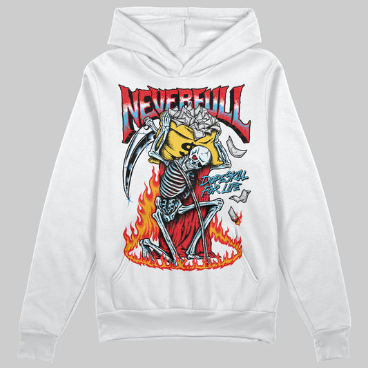 Red Sneakers DopeSkill Hoodie Sweatshirt Heartless Graphic Streetwear - White 