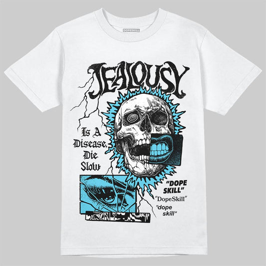 Jordan 11 Retro Gamma Blue (2025) DopeSkill T-Shirt Jealousy Graphic Streetwear - White