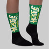 Lucky Green 5s DopeSkill Sublimated Socks Hustle Graphic