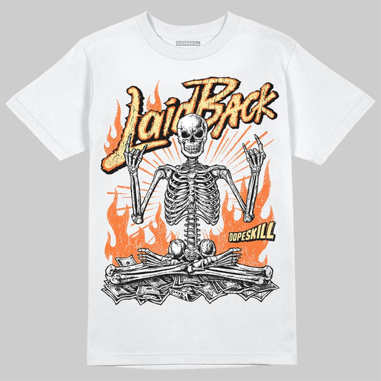Orange, Black and White Sneakers DopeSkill T-Shirt Laid Back Graphic Streetwear - WHite