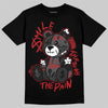 Jordan 6 Bin 23 DopeSkill T-Shirt Smile Through The Pain Graphic Streetwear - Black