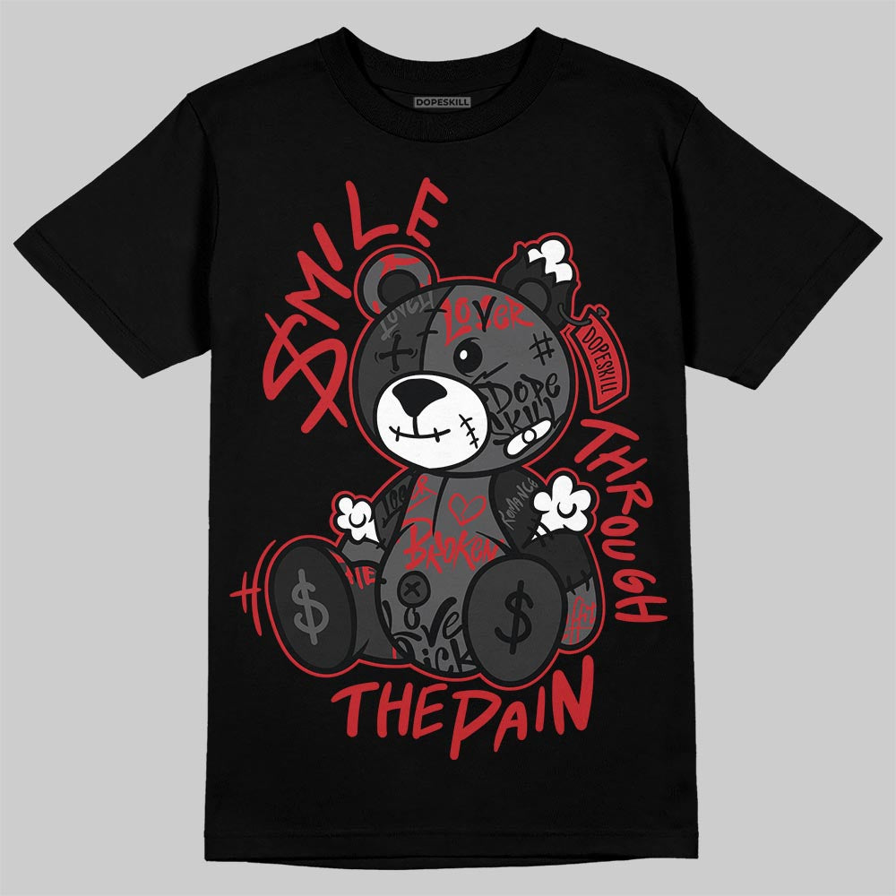 Jordan 6 Bin 23 DopeSkill T-Shirt Smile Through The Pain Graphic Streetwear - Black