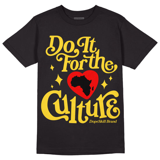 Jordan 4 Tour Yellow Thunder DopeSkill T-Shirt Do It For The Culture Graphic Streetwear - Black