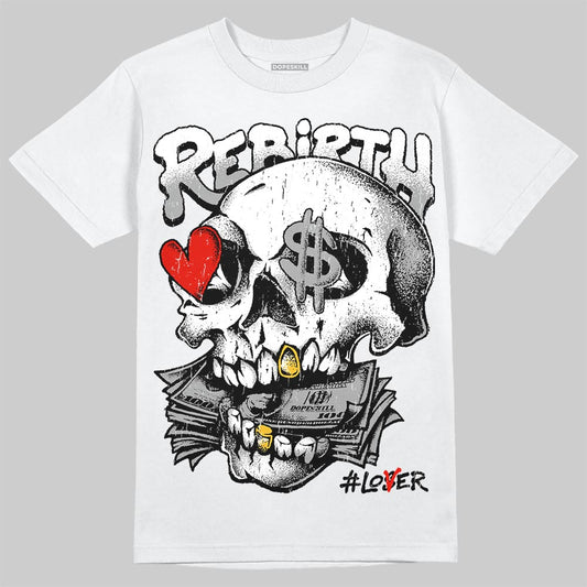 Dunk Low Panda White Black DopeSkill T-Shirt Rebirth Graphic Streetwear - White 
