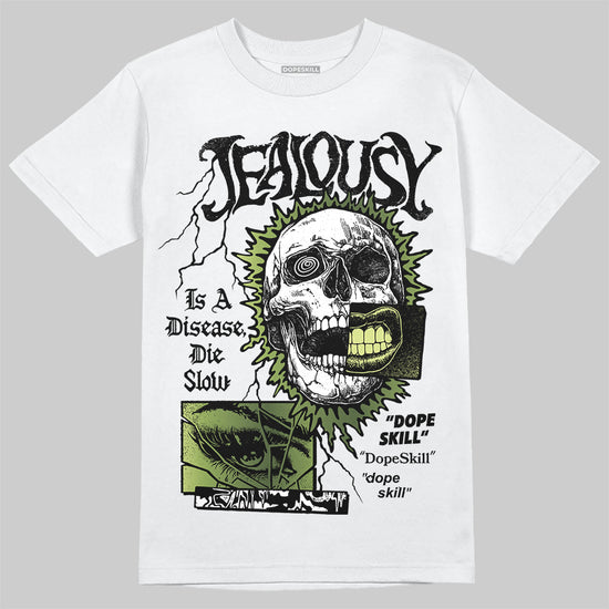 Foamposite Pro 'Pine Green' DopeSkill T-Shirt Jealousy Graphic Streetwear - White