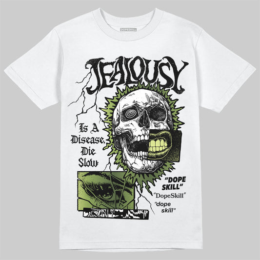 Foamposite Pro 'Pine Green' DopeSkill T-Shirt Jealousy Graphic Streetwear - White