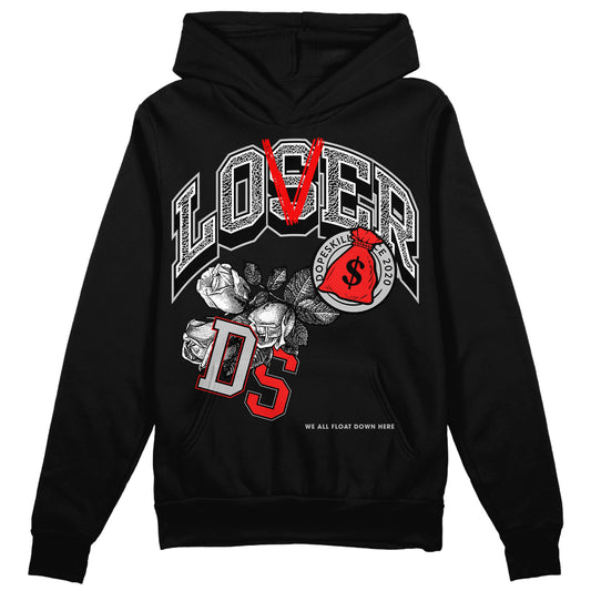 Jordan Spizike Low Bred DopeSkill Hoodie Sweatshirt Loser Lover Graphic Streetwear - Black 