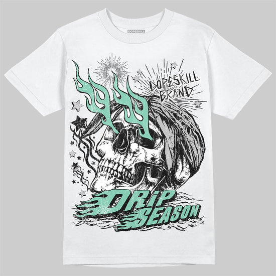 Jordan 3 "Green Glow" DopeSkill T-Shirt Drip Season Graphic Streetwear - White