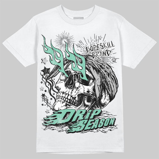 Jordan 3 "Green Glow" DopeSkill T-Shirt Drip Season Graphic Streetwear - White