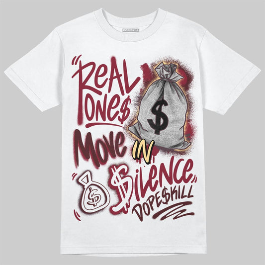 Jordan 3 PRM "Bin 23" DopeSkill T-Shirt Real Ones Move In Silence Graphic Streetwear - White