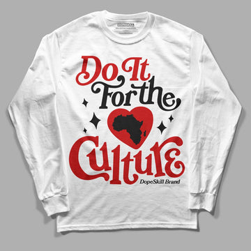 Jordan 1 Retro Low "Black Toe" DopeSkill Long Sleeve T-Shirt Do It For The Culture Graphic Streetwear - White