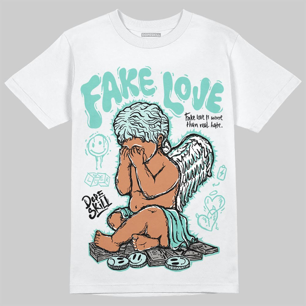 Jordan 11 Low "Igloo" DopeSkill T-Shirt False Love Graphic Streetwear - White