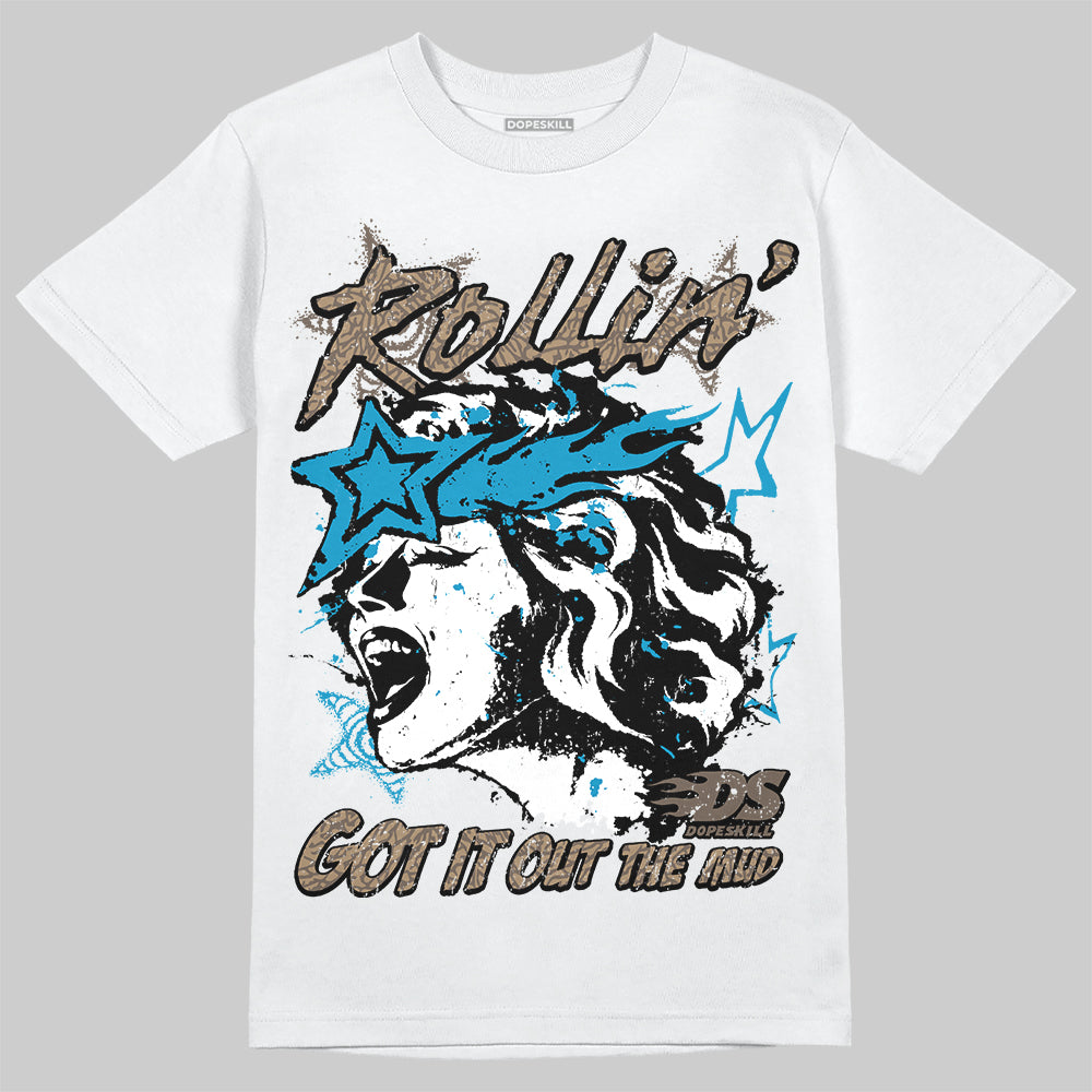 Jordan 3 GS “We Outside” DopeSkill T-Shirt Got It Out The Mud Graphic Streetwear - White