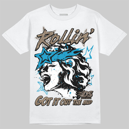Jordan 3 GS “We Outside” DopeSkill T-Shirt Got It Out The Mud Graphic Streetwear - White