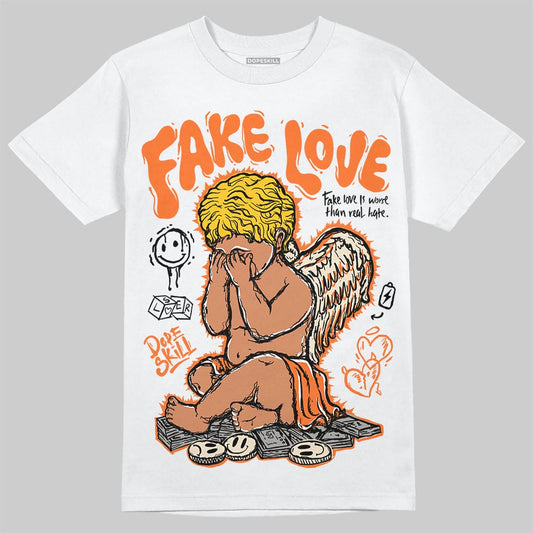 Jordan 3 “Starfish” DopeSkill T-Shirt False Love Graphic Streetwear - White