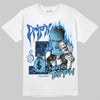 Jordan 12 “Blueberry” DopeSkill T-Shirt Drip'n Never Tripp'n Graphic Streetwear - White