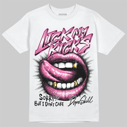 Asics Gel-Kayano 14 ‘Cream Sweet Pink’ DopeSkill T-Shirt Lick My Kicks Graphic Streetwear - White