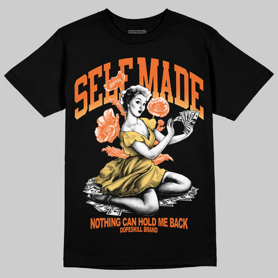 Orange Sneakers DopeSkill T-Shirt Self Made Graphic Streetwear - Black