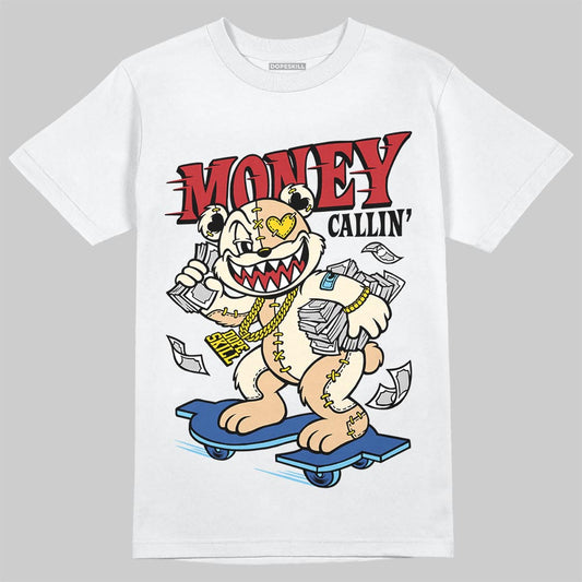 Jordan 17 Retro Low SP Infinite Archives DopeSkill T-Shirt Money Callin' Graphic Streetwear - White