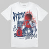 Jordan 4 SB “Summit White/Navy” DopeSkill T-Shirt Drip'n Never Tripp'n Graphic Streetwear - White