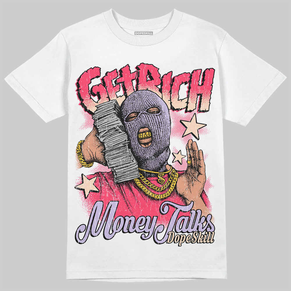 Jordan 5 Low “Peanut Butter Jelly” DopeSkill T-Shirt Get Rich Graphic Streetwear - White