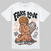 Jordan 14 Golf "US Open" DopeSkill T-Shirt False Love Graphic Streetwear - White