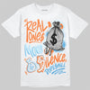 Jordan 1 Retro High Virgil Abloh Archive Alaska DopeSkill T-Shirt Real Ones Move In Silence Graphic Streetwear - White