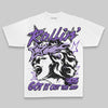 Purple Oversize Print Got It Out The Mud DopeSkill Graphic Premium T-shirt Streetwear - White 