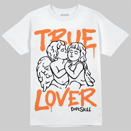Orange, Black and White Sneakers DopeSkill T-Shirt True Lover Graphic Streetwear - White