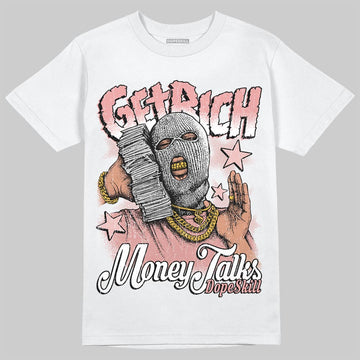 Jordan 40 “Dusty Rose” DopeSkill T-Shirt Get Rich Graphic Streetwear - White 