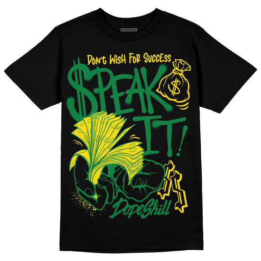 Dunk Low Reverse Brazil DopeSkill T-Shirt Speak It Graphic Streetwear - Black