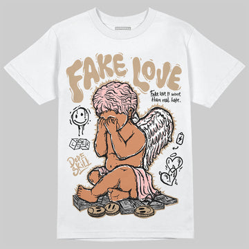 Nike Air Force 1 Low Canvas “Linen” DopeSkill T-Shirt False Love Graphic Streetwear - White