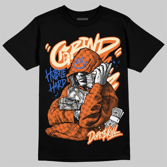 Orange Sneakers DopeSkill T-Shirt Grind Pray Graphic Streetwear - Black