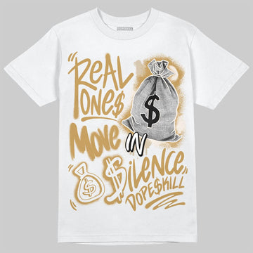 Jordan 11 Low “Mother’s Day” DopeSkill T-Shirt Real Ones Move In Silence Graphic Streetwear - White