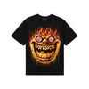 Orange, Black and White Sneakers DopeSkill T-Shirt Hellfire Graphic Streetwear - Black