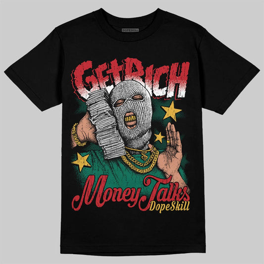 Jordan 3 Mexico 'El Vuelo' DopeSkill T-Shirt Get Rich Graphic Streetwear - Black