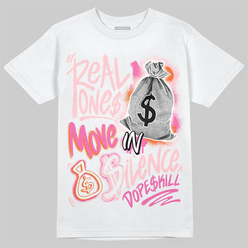 Jordan 3 Retro PS 'Spring Flowers' DopeSkill T-Shirt Real Ones Move In Silence Graphic Streetwear - White 