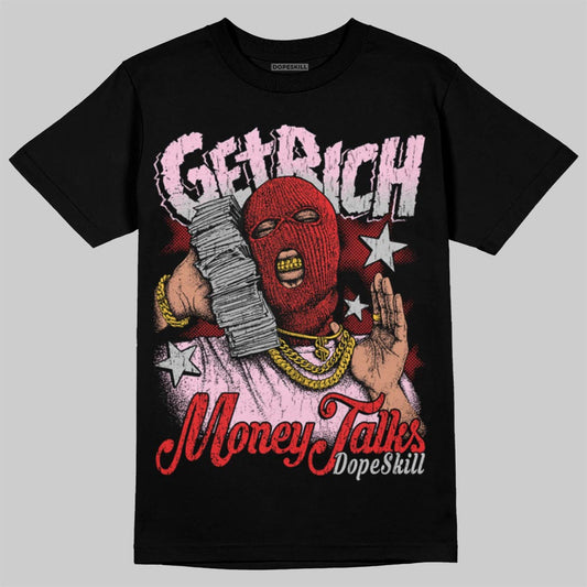 Awake NY x Air Jordan 5 Arctic Pink DopeSkill T-Shirt Get Rich Graphic Streetwear - Black